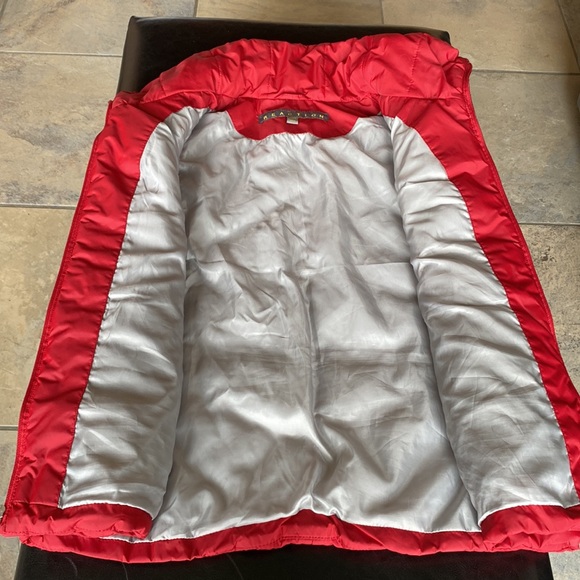 KENNETH COLE REACTION Down Puffer Vest Red Size XL - Picture 4 of 10